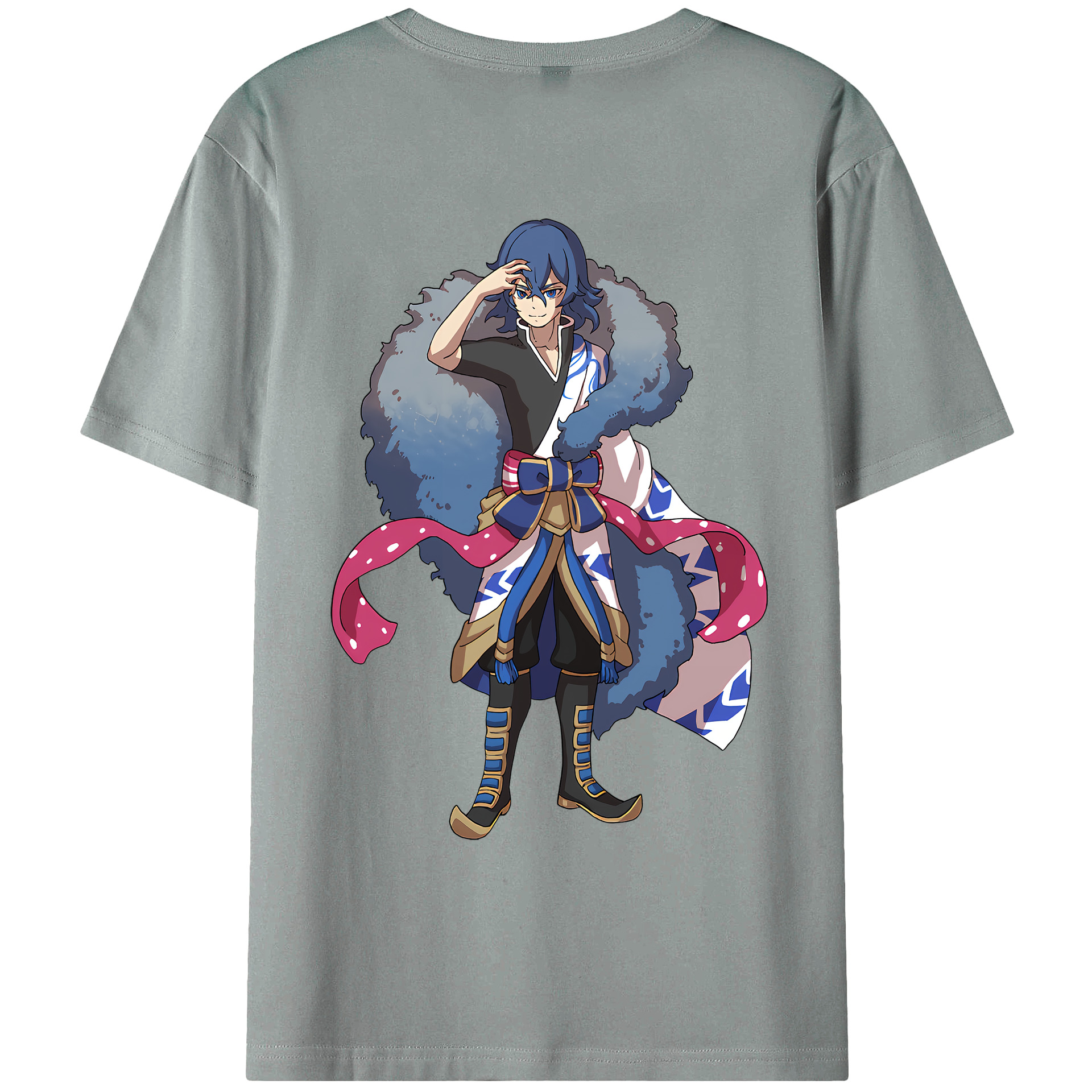 （画像用） 妖怪ウォッチ Yo-kai Watch 綿100％ メンズ半袖Tシャツ（バックプリント） 通気性